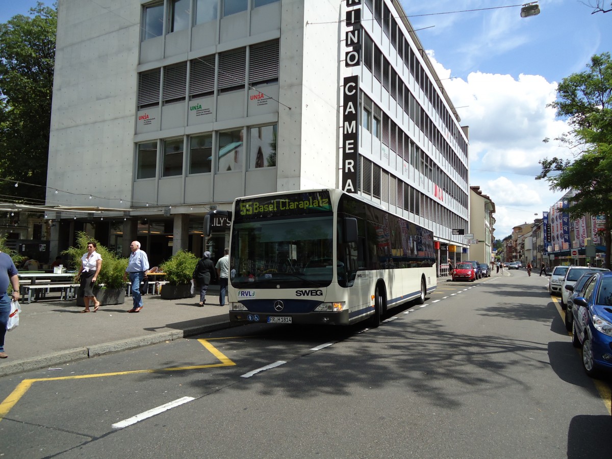 (127'686) - Aus Deutschland: SWEG Lahr - FR-H 1814 - Mercedes am 6. Juli 2010 in Basel, Claraplatz
