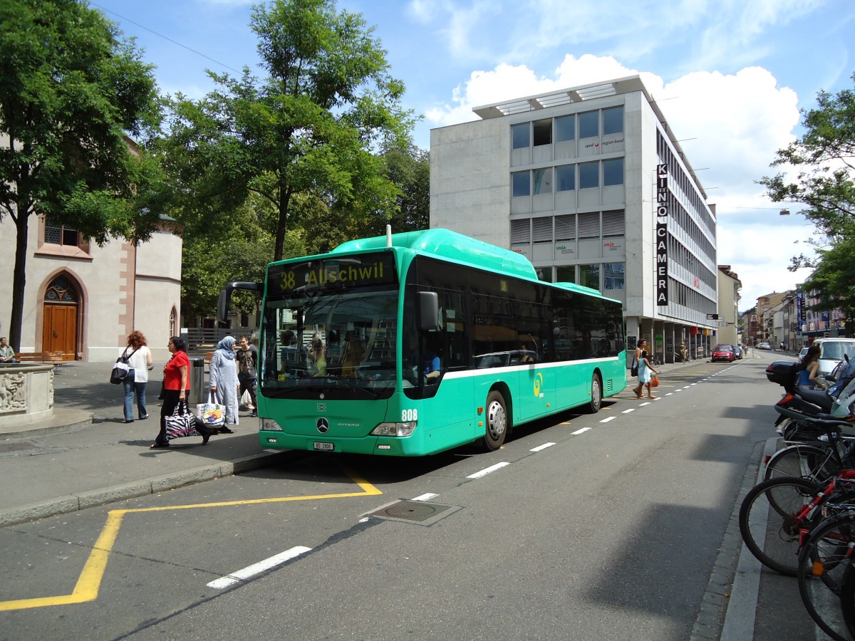 (127'687) - BVB Basel - Nr. 808/BS 2808 - Mercedes am 6. Juli 2010 in Basel, Claraplatz