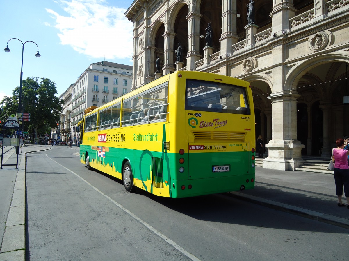 (128'403) - Elite Tours, Wien - W 5296 MW - Temsa am 9. August 2010 in Wien-Krntner Ring, Oper