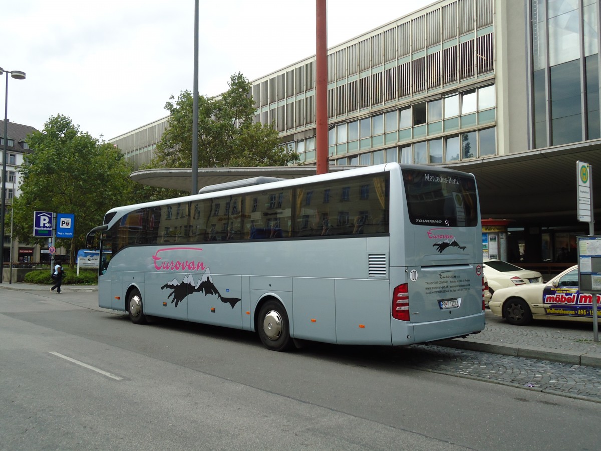 (128'611) - Aus der Slowakei: Eurovan, Presov - PO-712DL - Mercedes am 11. August 2010 beim Hauptbahnhof Mnchen