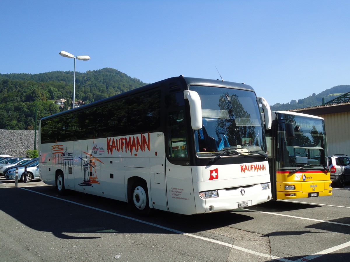 (129'213) - Kaufmann, Wauwil - LU 15'579 - Irisbus am 3. September 2010 in Thun, Seestrasse