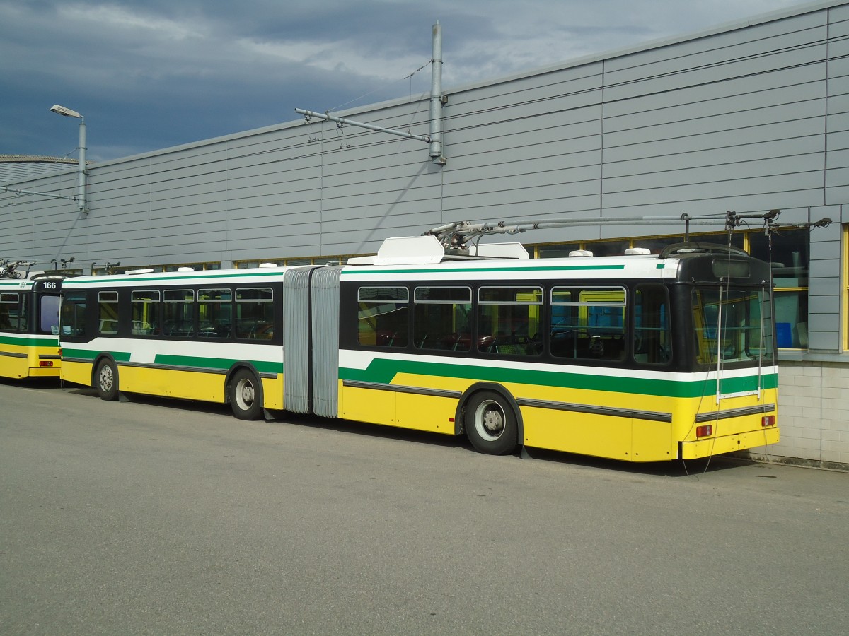 (130'239) - TN Neuchtel - Nr. 164 - FBW/Hess Gelenktrolleybus am 4. Oktober 2010 in Marin, Dpt
