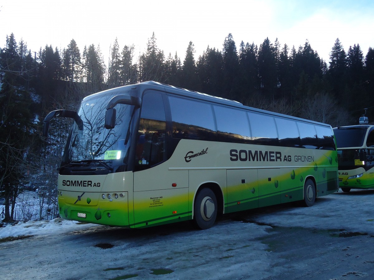 (131'980) - Sommer, Grnen - BE 26'562 - Volvo am 8. Januar 2011 in Adelboden, Mineralquelle