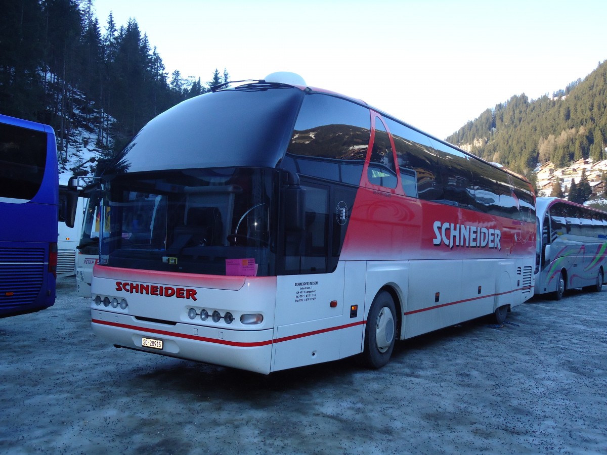 (131'999) - Schneider, Langendorf - SO 28'915 - Neoplan am 8. Januar 2011 in Adelboden, ASB