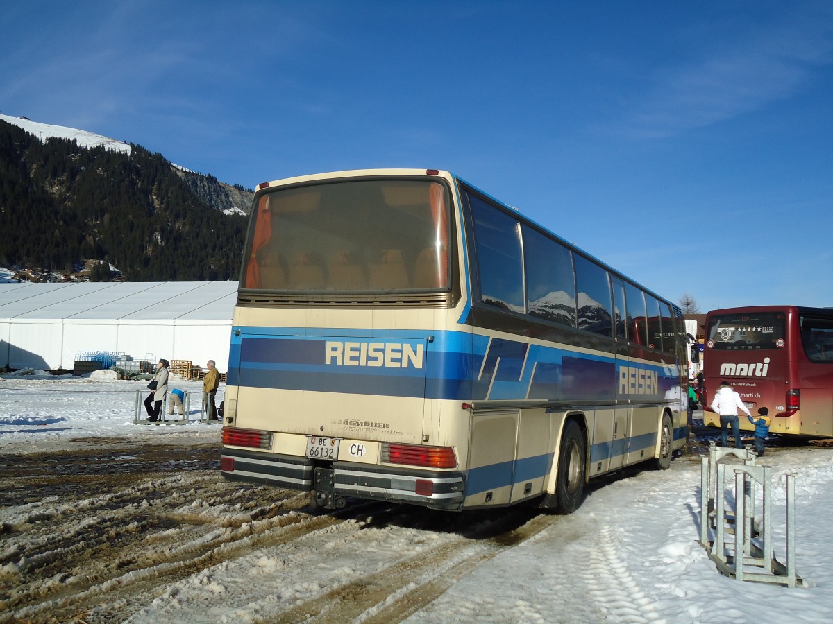(132'161) - Kander-Reisen, Frutigen - Nr. 3/BE 66'132 - Drgmller (ex Tritten, Zweisimmen; ex Flck, Brienz) am 8. Januar 2011 in Adelboden, Weltcup