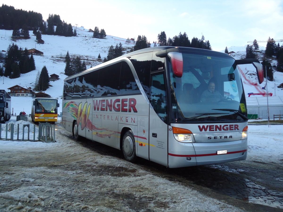 (132'209) - Wenger, Interlaken - Nr. 10/BE 73'465 - Setra am 8. Januar 2011 in Adelboden, Weltcup