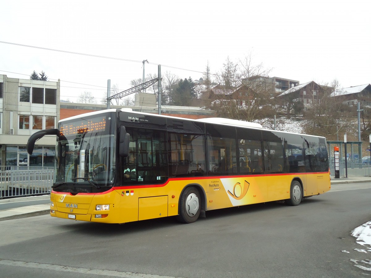 (132'420) - Eurobus, Bern - BE 649'004 - MAN am 24. Januar 2011 beim Bahnhof Bolligen