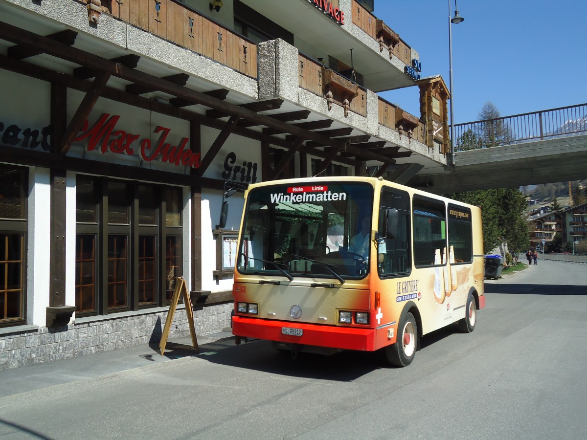 (133'376) - OBZ Zermatt - Nr. 12/VS 98'912 - Vetter am 22. April 2011 in Zermatt, Kirch-Brcke