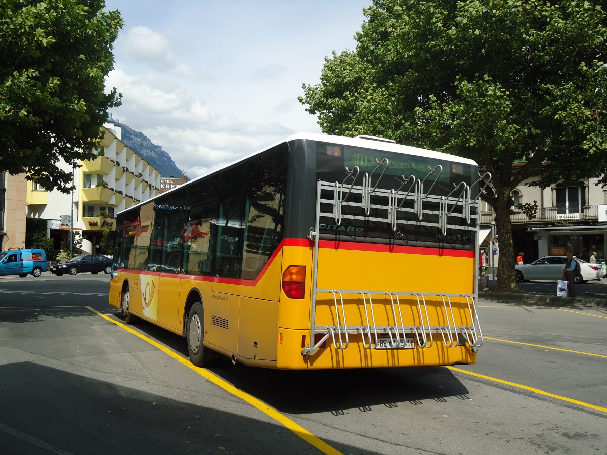 (135'170) - PostAuto Bern - BE 610'541 - Mercedes (ex P 25'383) am 15. Juli 2011 beim Bahnhof Interlaken West