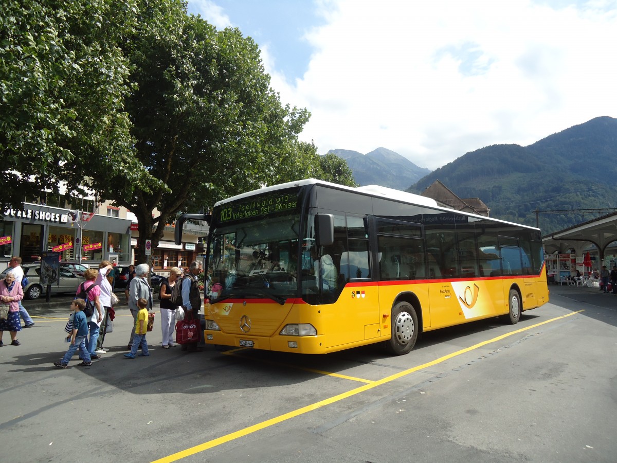 (135'171) - PostAuto Bern - BE 610'544 - Mercedes am 15. Juli 2011 beim Bahnhof Interlaken West