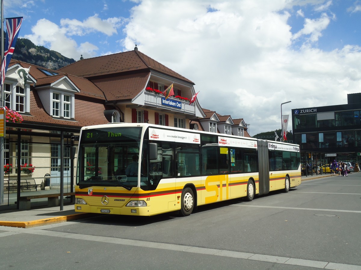 (135'420) - STI Thun - Nr. 85/BE 543'385 - Mercedes am 8. August 2011 beim Bahnhof Interlaken Ost
