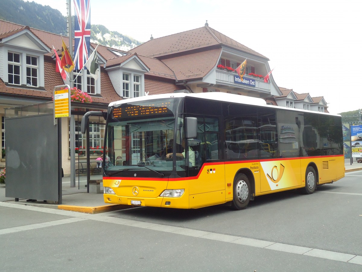 (135'428) - PostAuto Bern - BE 610'532 - Mercedes am 8. August 2011 beim Bahnhof Interlaken Ost
