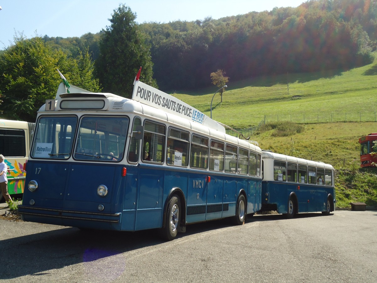 (135'639) - VMCV Clarens (Rtrobus) - Nr. 17 - Berna/ACMV Trolleybus am 20. August 2011 in Moudon, Rtrobus