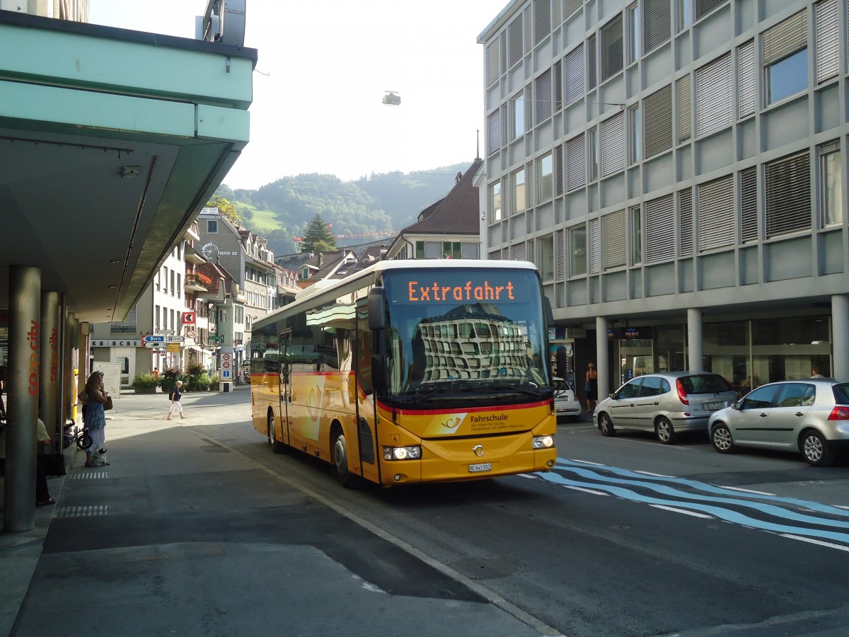 (135'764) - PostAuto Bern - BE 641'502 - Irisbus am 22. August 2011 in Thun, Marktgasse