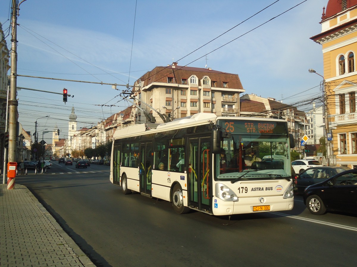 (136'503) - Ratuc, Cluj-Napoca - Nr. 179/CJ-N 330 - Irisbus Trolleybus am 6. Oktober 2011 in Cluj-Napoca