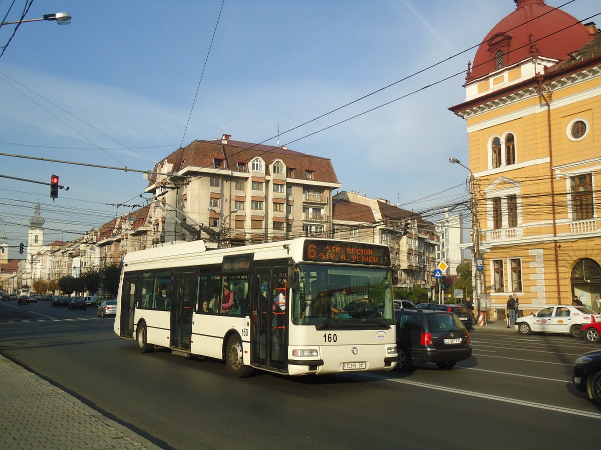 (136'508) - Ratuc, Cluj-Napoca - Nr. 160/CJ-N 311 - Irisbus Trolleybus am 6. Oktober 2011 in Cluj-Napoca