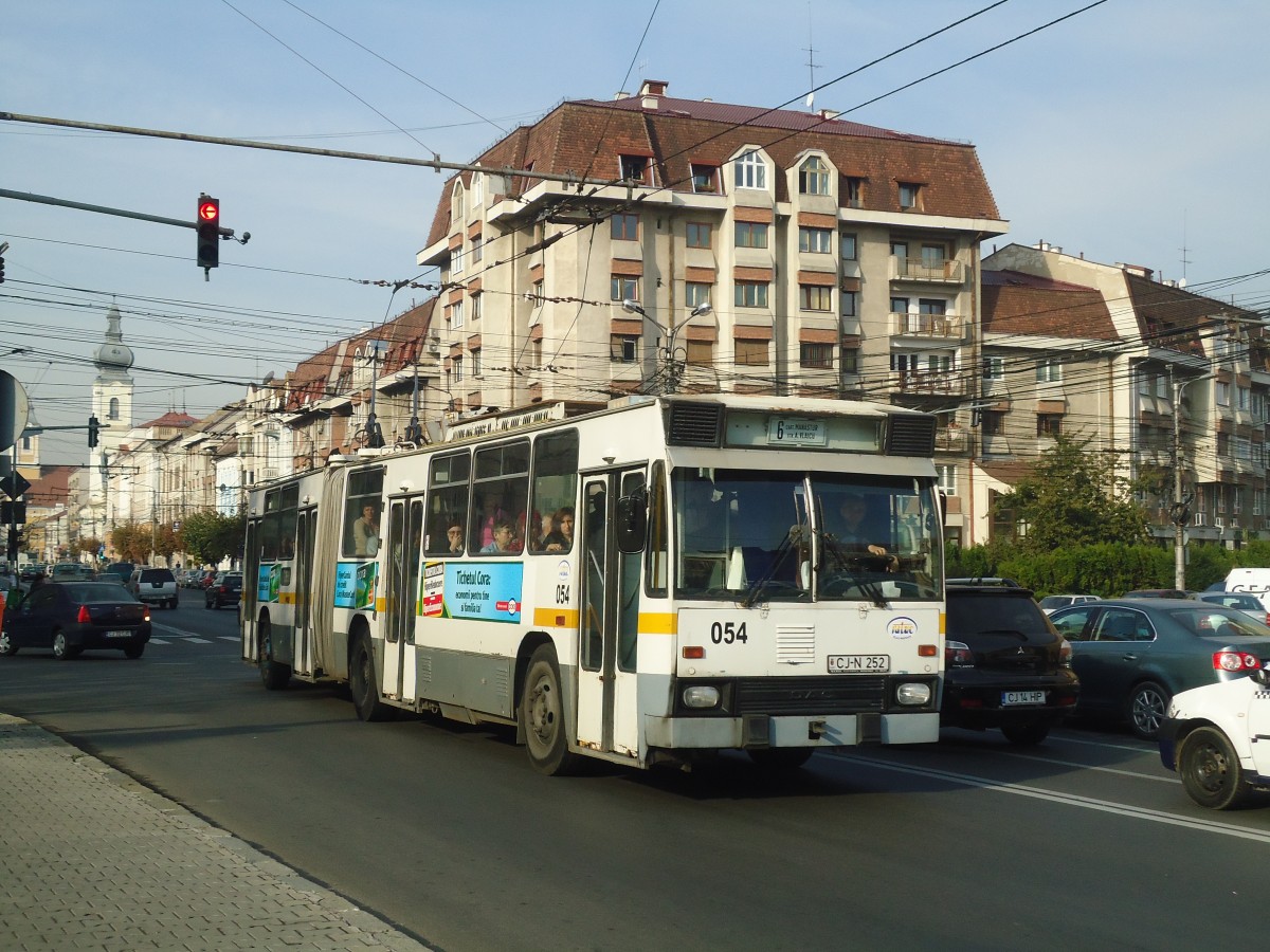 (136'547) - Ratuc, Cluj-Napoca - Nr. 54/CJ-N 252 - Rocar Gelenktrolleybus am 6. Oktober 2011 in Cluj-Napoca