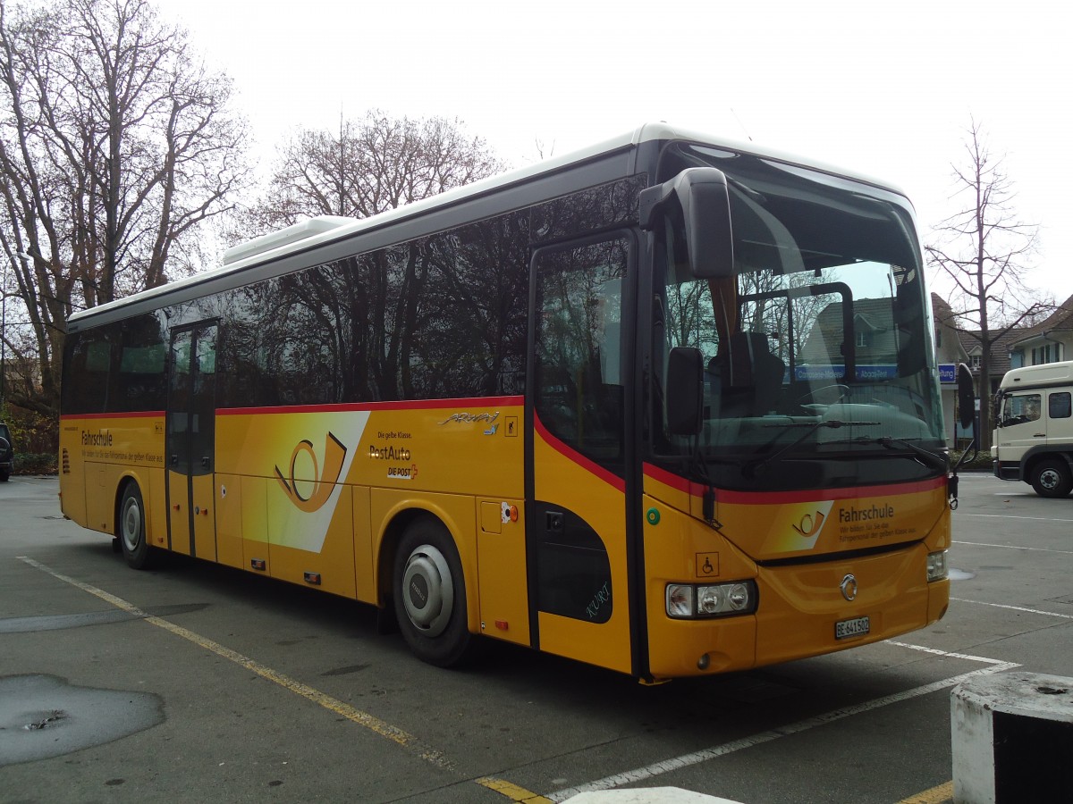 (137'111) - PostAuto Bern - BE 641'502 - Irisbus am 7. Dezember 2011 in Thun, Grabengut