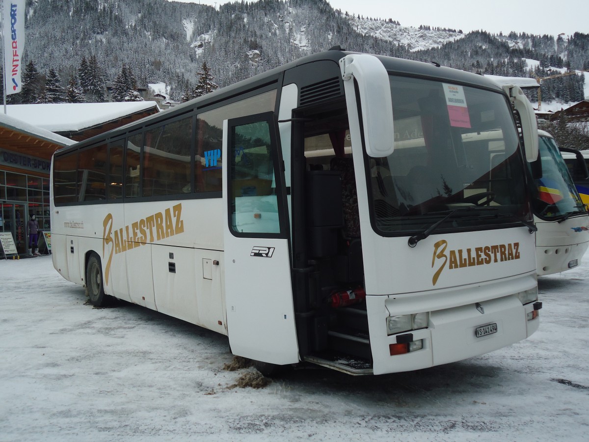 (137'406) - Ballestraz, Grne - VS 141'494 - Renault am 7. Januar 2012 in Adelboden, ASB