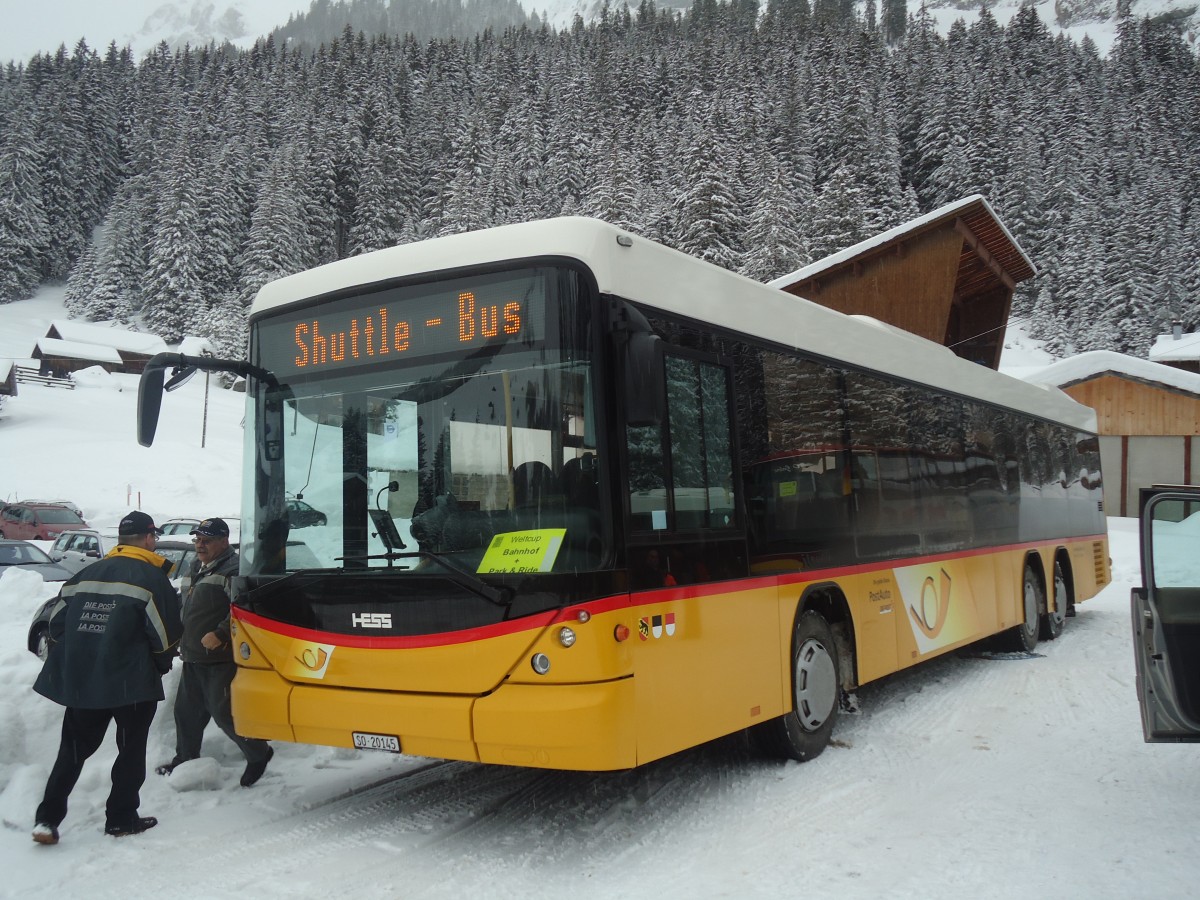 (137'508) - Steiner, Messen - SO 20'145 - Scania/Hess am 7. Januar 2012 in Adelboden, Unter dem Birg