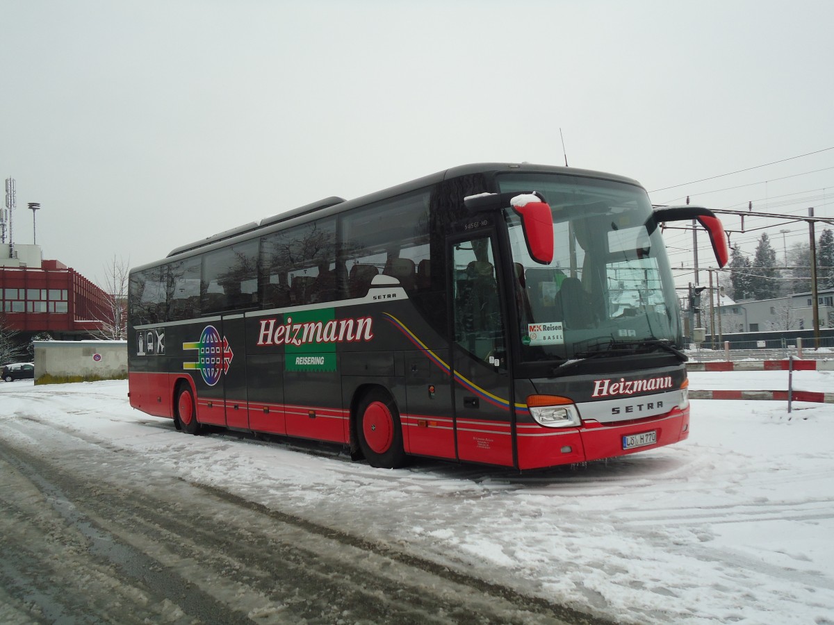 (137'639) - Aus Deutschland: Heizmann, Schopfheim - L-H 770 - Setra am 31. Januar 2012 in Thun, Rosenau