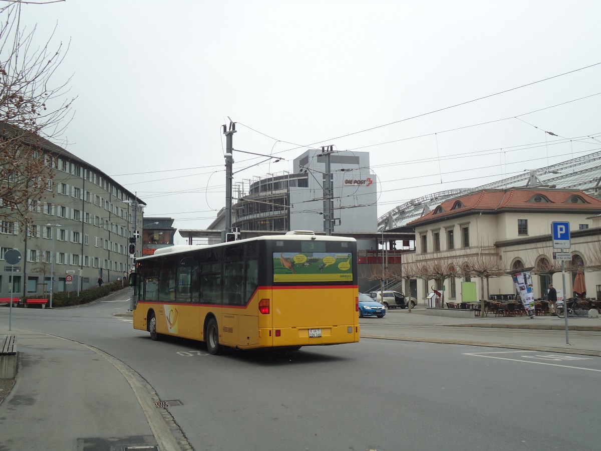(137'899) - Dnser, Trimmis - GR 106'166 - Mercedes (ex Luk, Grsch; ex PostAuto Graubnden) am 5. Mrz 2012 beim Bahnhof Chur