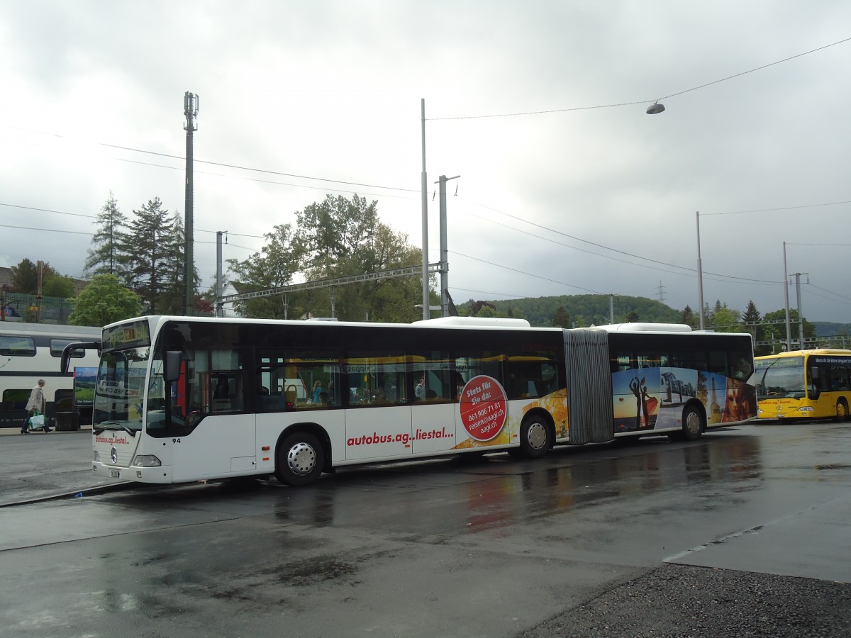 (138'862) - AAGL Liestal - Nr. 94/BL 7222 - Mercedes am 16. Mai 2012 beim Bahnhof Liestal