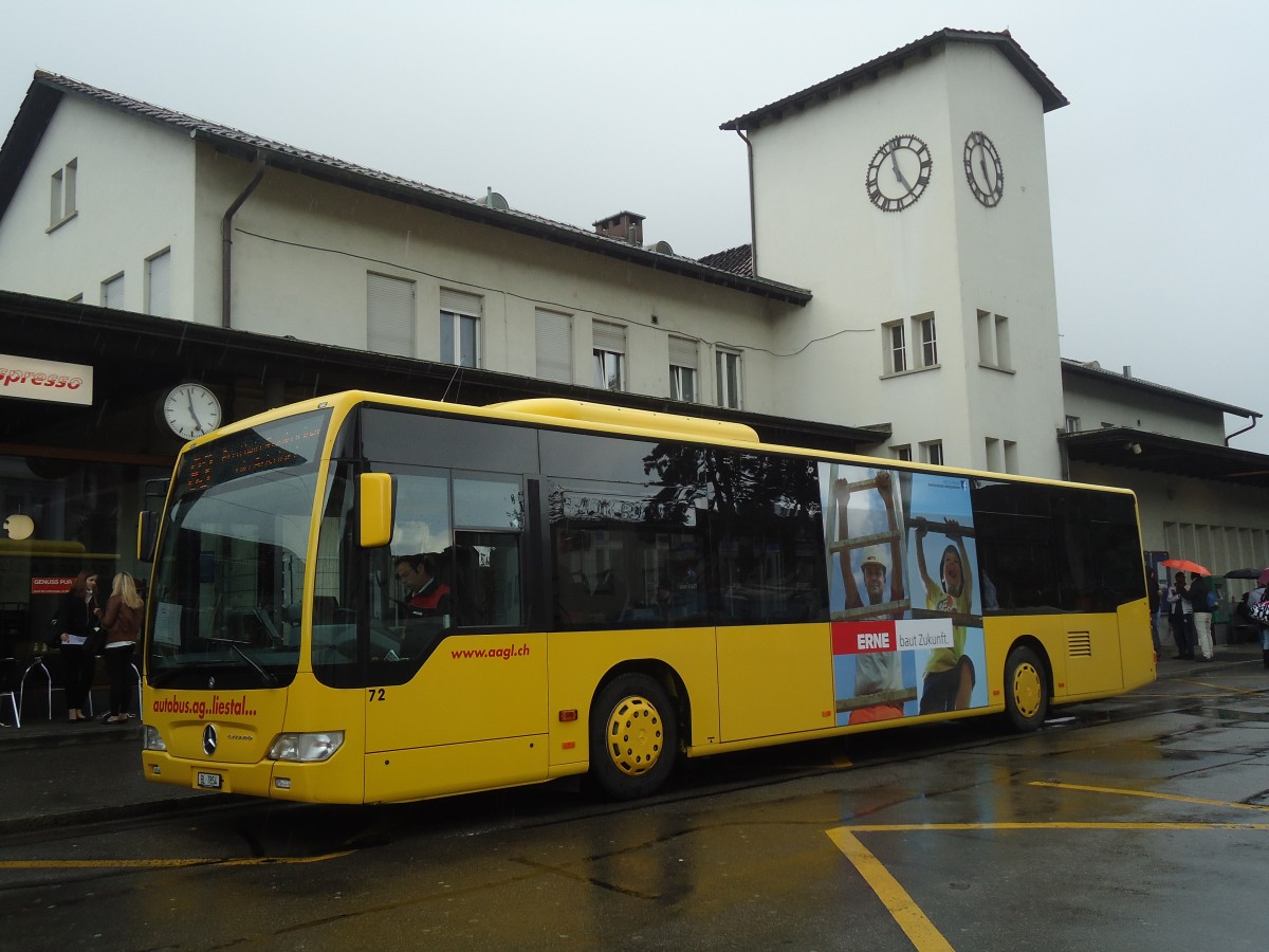 (138'883) - AAGL Liestal - Nr. 72/BL 7854 - Mercedes am 16. Mai 2012 beim Bahnhof Liestal