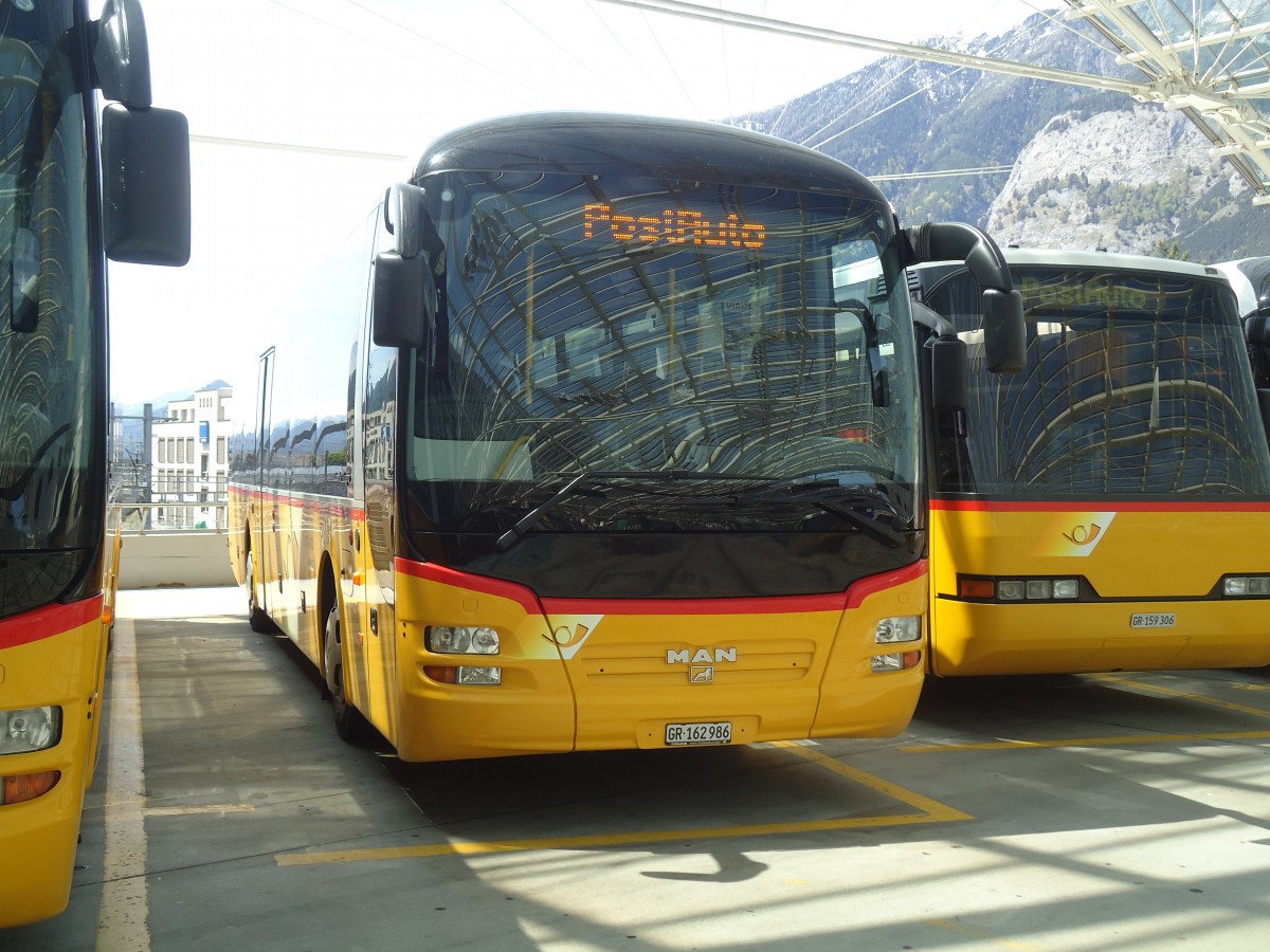 (138'901) - PostAuto Graubnden - GR 162'984 - MAN am 17. Mai 2012 in Chur, Postautostation