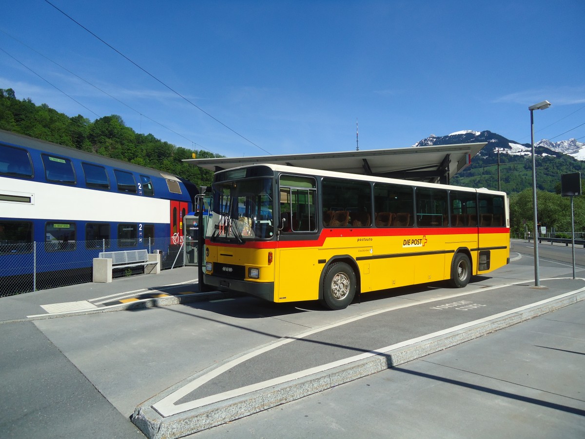 (138'959) - PostAuto Graubnden (Rtrobus) - NAW/Hess (ex P 24'428) am 17. Mai 2012 beim Bahnhof Ziegelbrcke