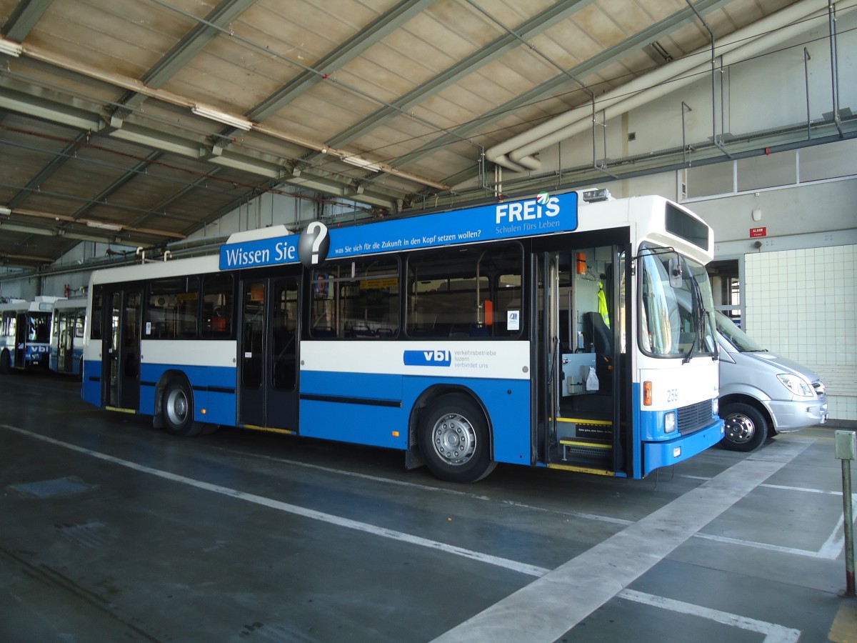 (139'277) - VBL Luzern - Nr. 259 - NAW/R&J-Hess Trolleybus am 2. Juni 2012 in Luzern, Depot