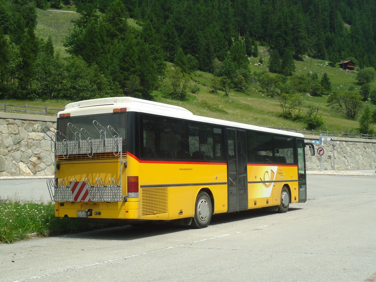 (140'280) - PostAuto Wallis - VS 241'978 - Setra (ex Anthamatten, Saas-Almagell) am 1. Juli 2012 beim Bahnhof Oberwald