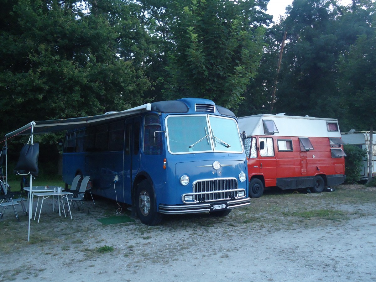 (140'912) - Heimberg, Oberburg - BE 276'513 - FBW/Gangloff (ex P 24'035; ex P 21'535) am 27. Juli 2012 in Yvonand, Camping VD 8