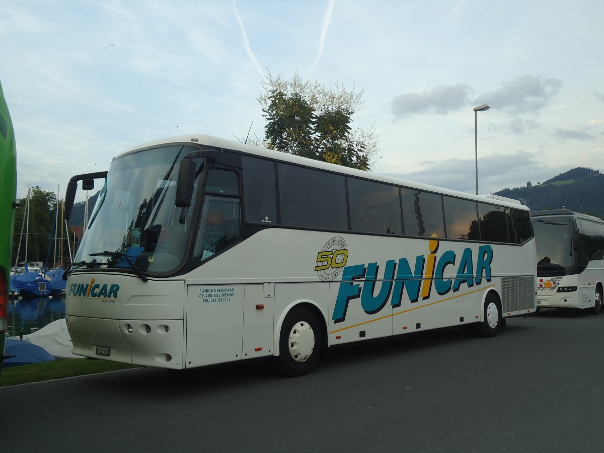(141'031) - Funi-Car, Biel - Nr. 8/BE 207'008 - Bova am 4. August 2012 in Thun, Strandbad