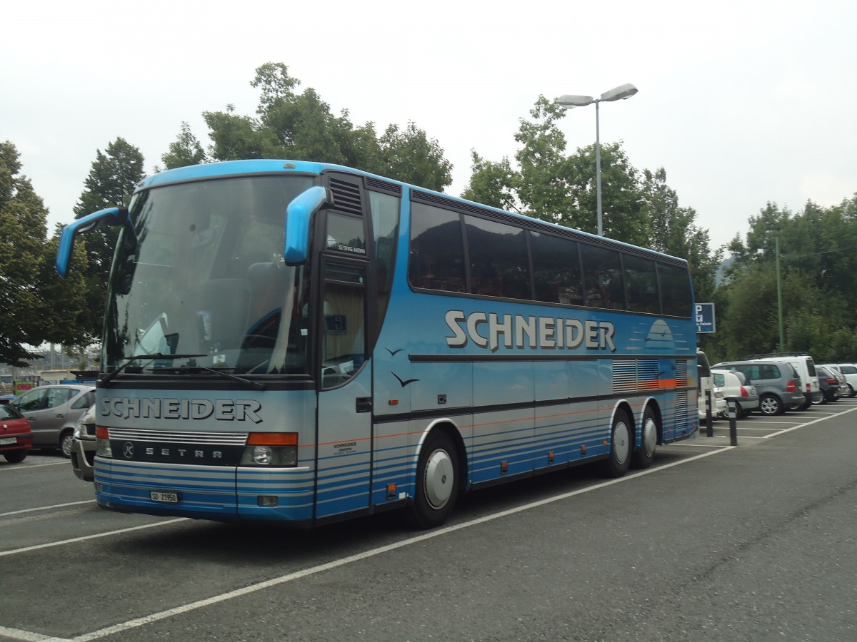 (141'465) - Schneider, Langendorf - SO 21'950 - Setra am 4. September 2012 in Thun, Seestrasse