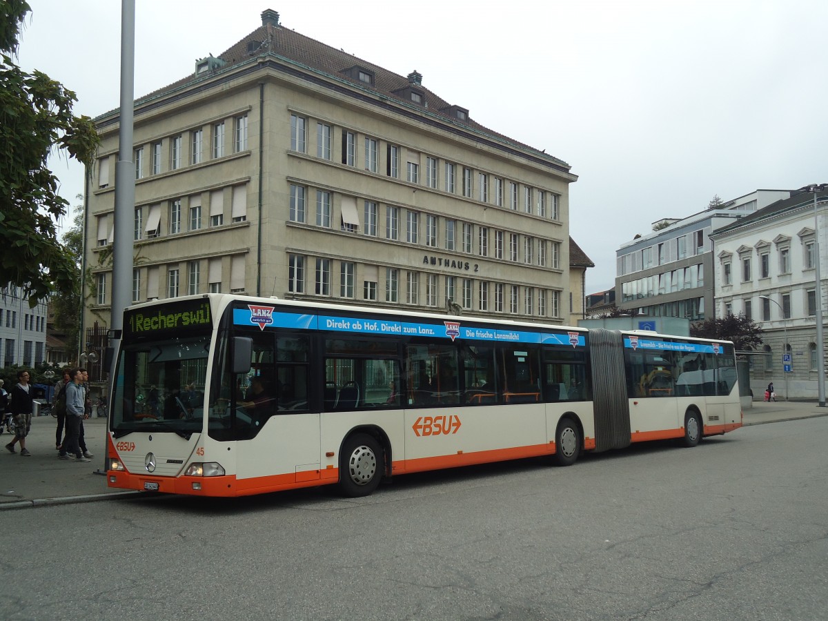 (141'555) - BSU Solothurn - Nr. 45/SO 143'445 - Mercedes am 12. September 2012 in Solothurn, Amthausplatz