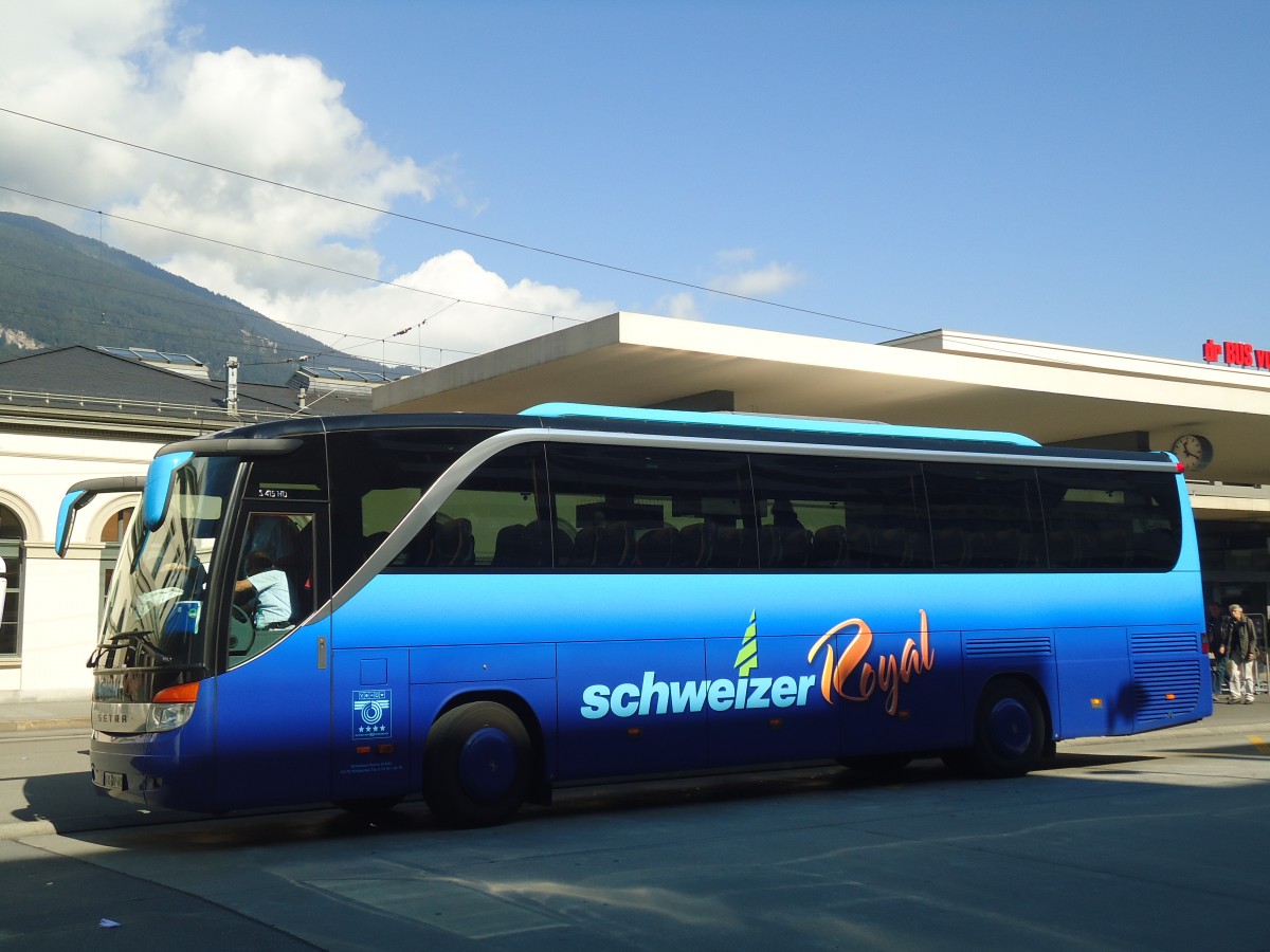 (141'759) - Aus Deutschland: Schweizer, Waldachtal - FDS-AP 401 - Setra am 15. September 2012 beim Bahnhof Chur