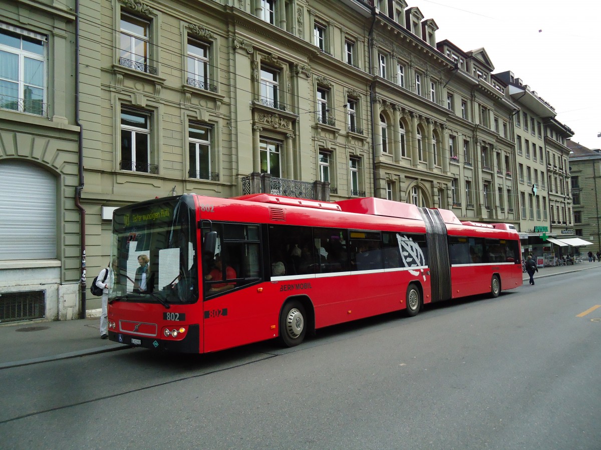 (141'921) - Bernmobil, Bern - Nr. 802/BE 612'802 - Volvo am 16. Oktober 2012 in Bern, Hirschengragen