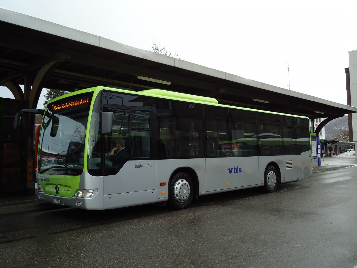 (142'471) - Busland, Burgdorf - Nr. 203/BE 737'203 - Mercedes am 10. Dezember 2012 beim Bahnhof Burgdorf