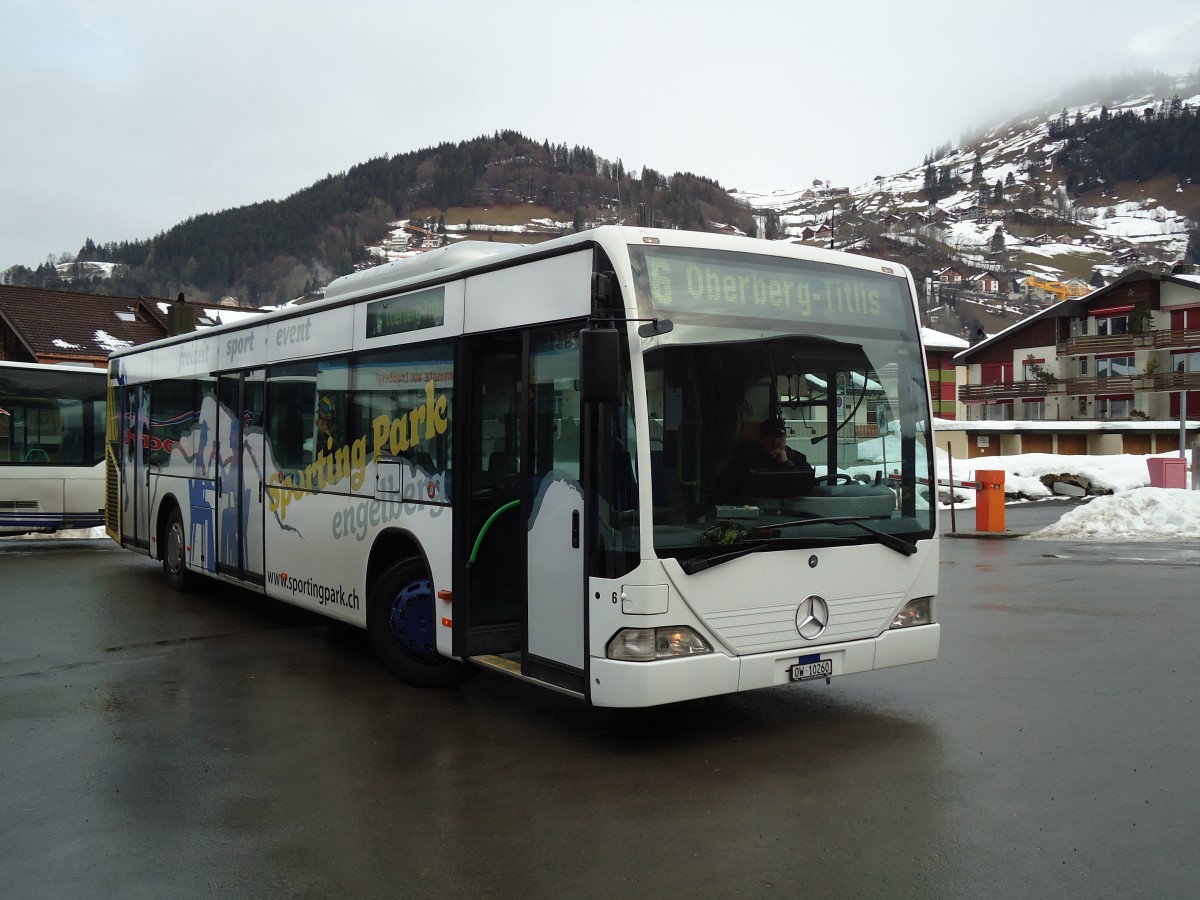 (142'930) - EAB Engelberg - Nr. 6/OW 10'260 - Mercedes (ex TPL Lugano Nr. 10) am 5. Januar 2013 in Engelberg, Titlisbahnen