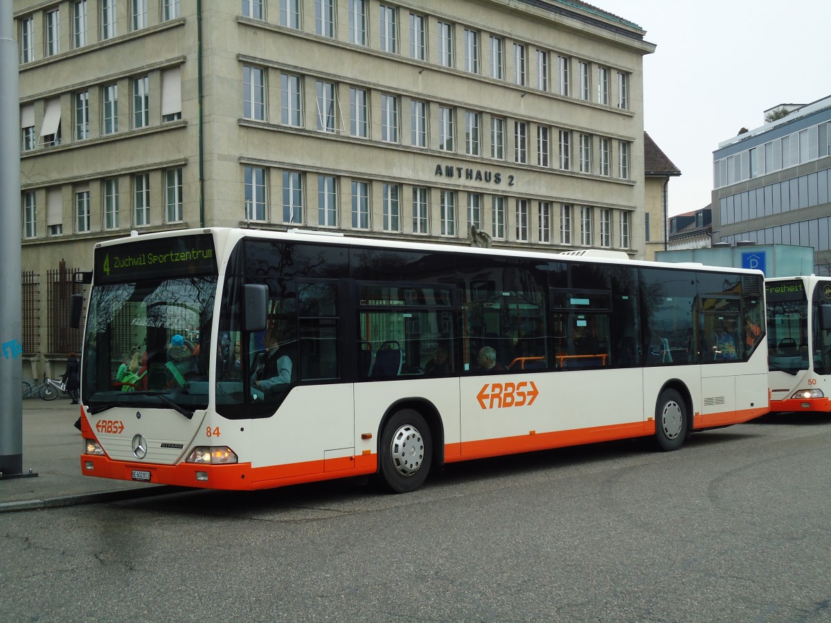 (143'546) - BSU Solothurn (RBS) - Nr. 84/BE 602'813 - Mercedes (RBS Worblaufen Nr. 13) am 23. Mrz 2013 in Solothurn, Amthausplatz