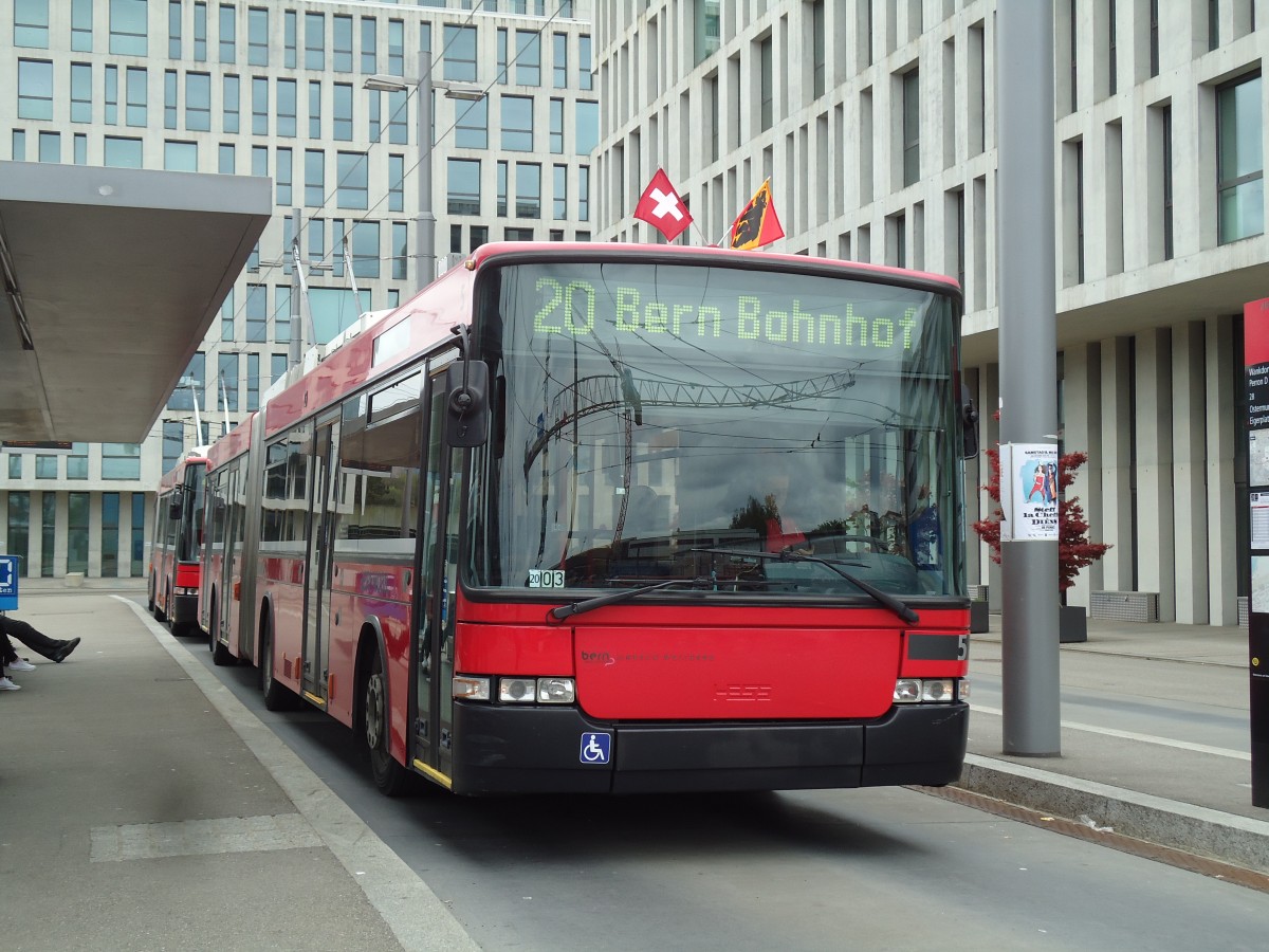 (144'059) - Bernmobil, Bern - Nr. 5 - NAW/Hess Gelenktrolleybus am 11. Mai 2013 in Bern, Wankdorf