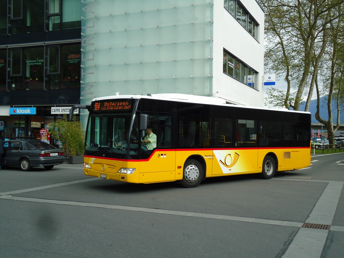 (144'070) - PostAuto Bern - BE 610'531 - Mercedes am 11. Mai 2013 beim Bahnhof Interlaken Ost