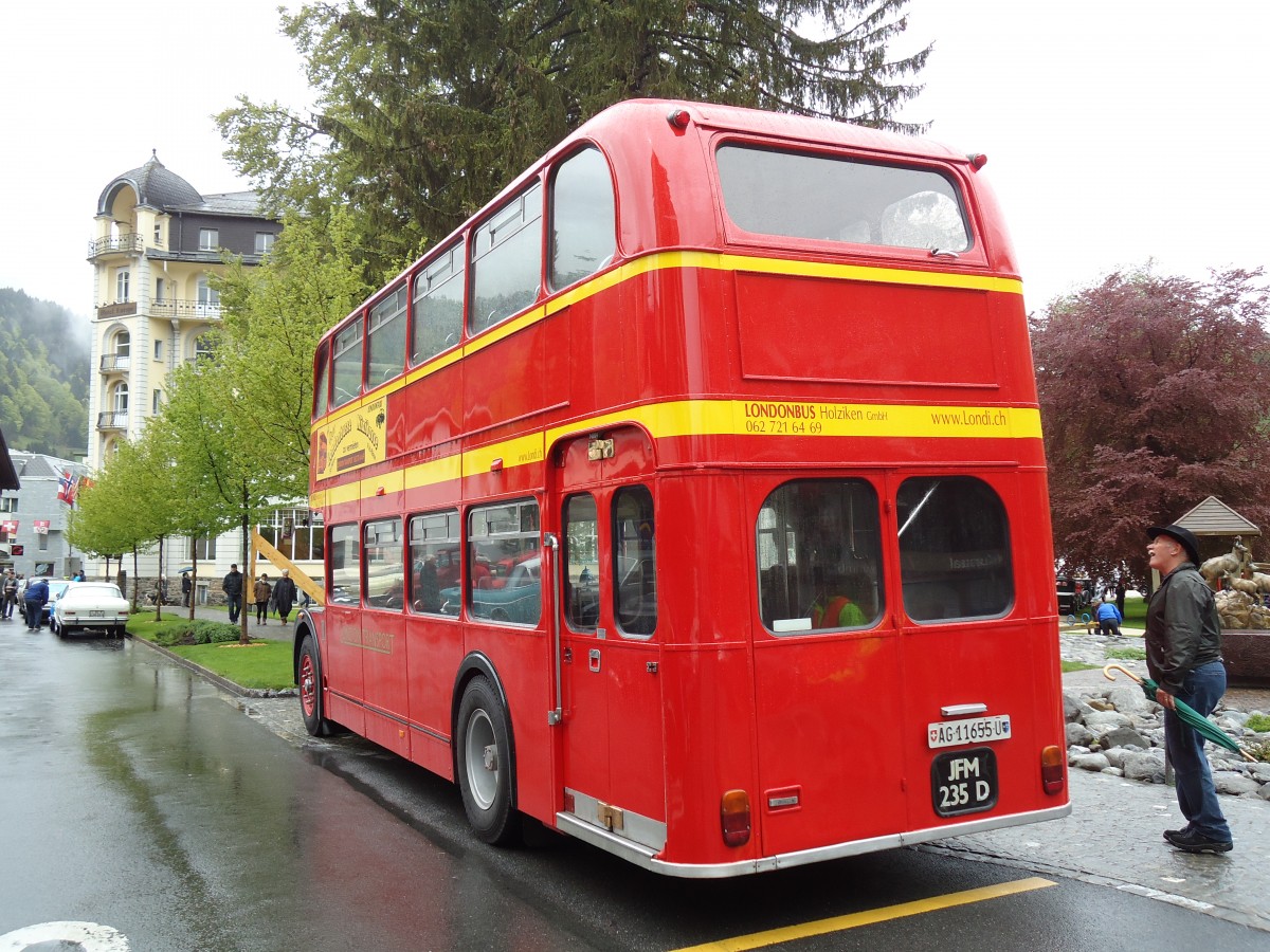 (144'244) - Londonbus, Holziken - AG 11'655 U - Lodekka (ex Londonbus) am 19. Mai 2013 in Engelberg, OiO
