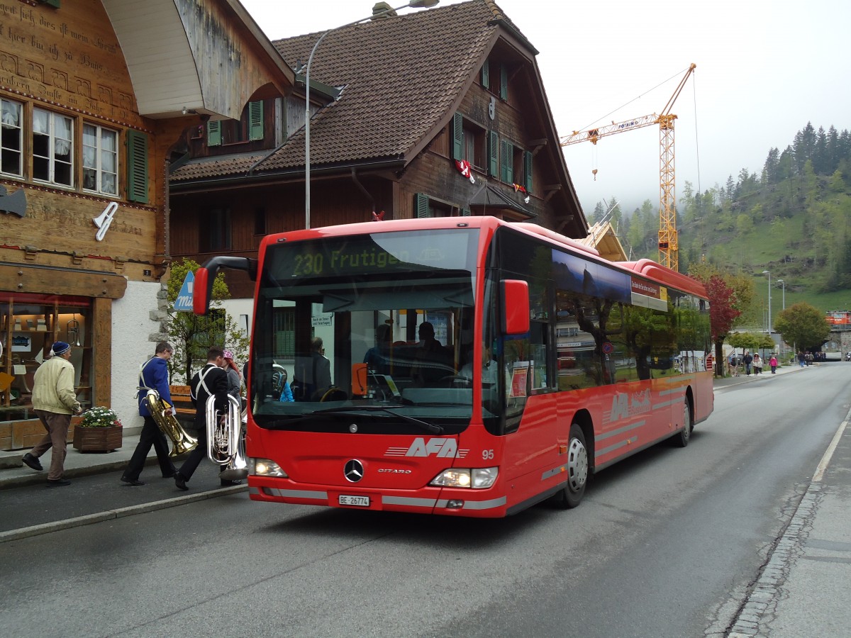 (144'797) - AFA Adelboden - Nr. 95/BE 26'774 - Mercedes am 2. Juni 2013 in Kandersteg, Bahnhofstrasse