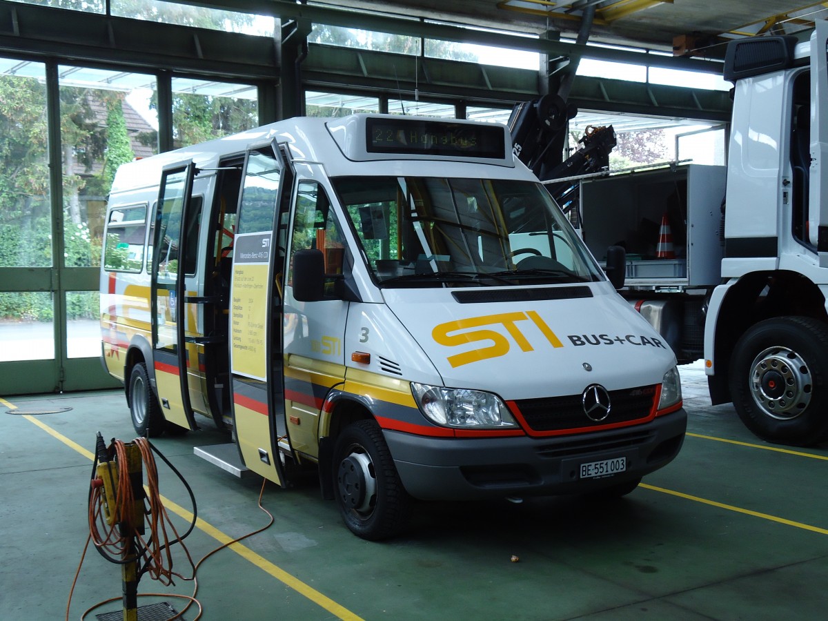 (145'041) - STI Thun - Nr. 3/BE 551'003) - Mercedes am 15. Juni 2013 in Thun, Garage