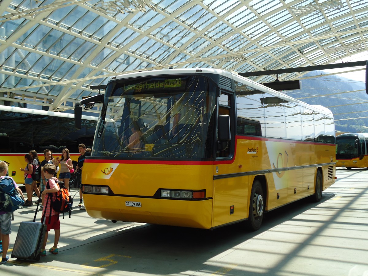 (145'249) - PostAuto Graubnden - GR 159'306 - Neoplan (ex P 25'141) am 17. Juni 2013 in Chur, Postautostation