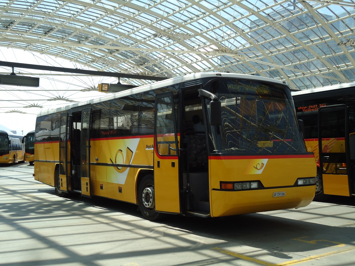 (145'251) - PostAuto Graubnden - GR 159'306 - Neoplan (ex P 25'141) am 17. Juni 2013 in Chur, Postautostation