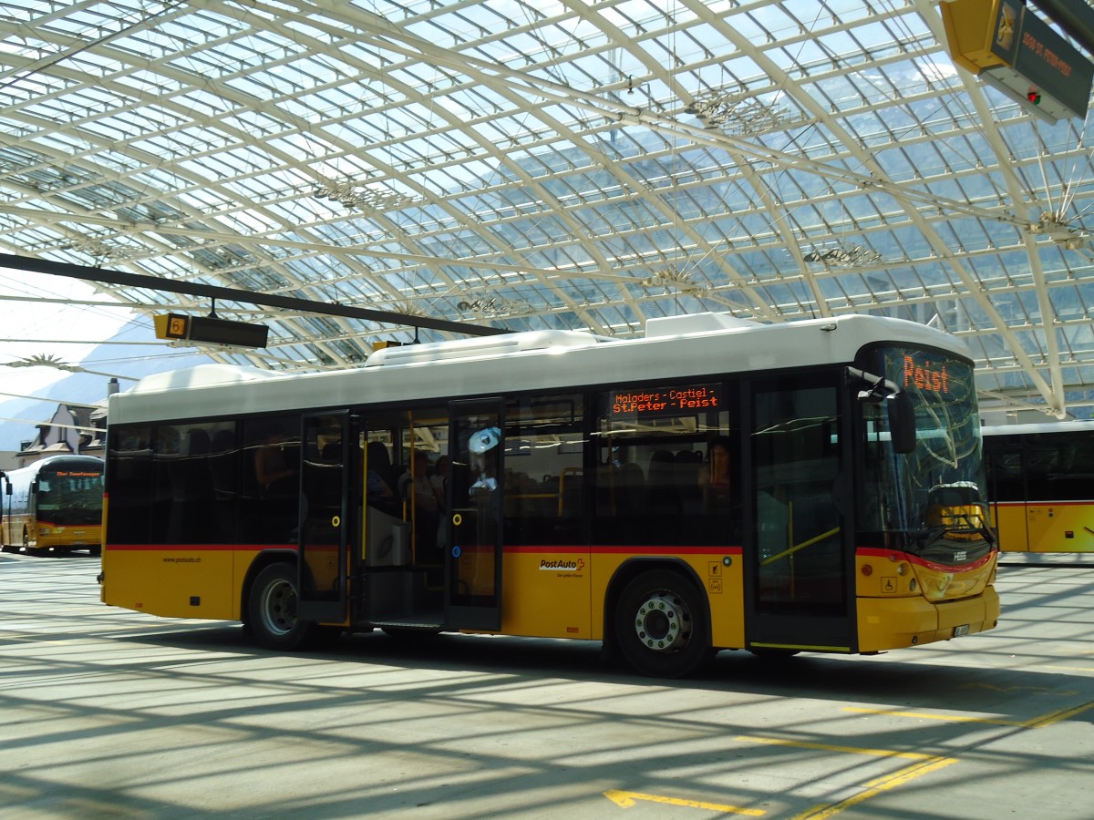 (145'268) - PostAuto Graubnden - GR 86'897 - Scania/Hess am 17. Juni 2013 in Chur, Postautostation
