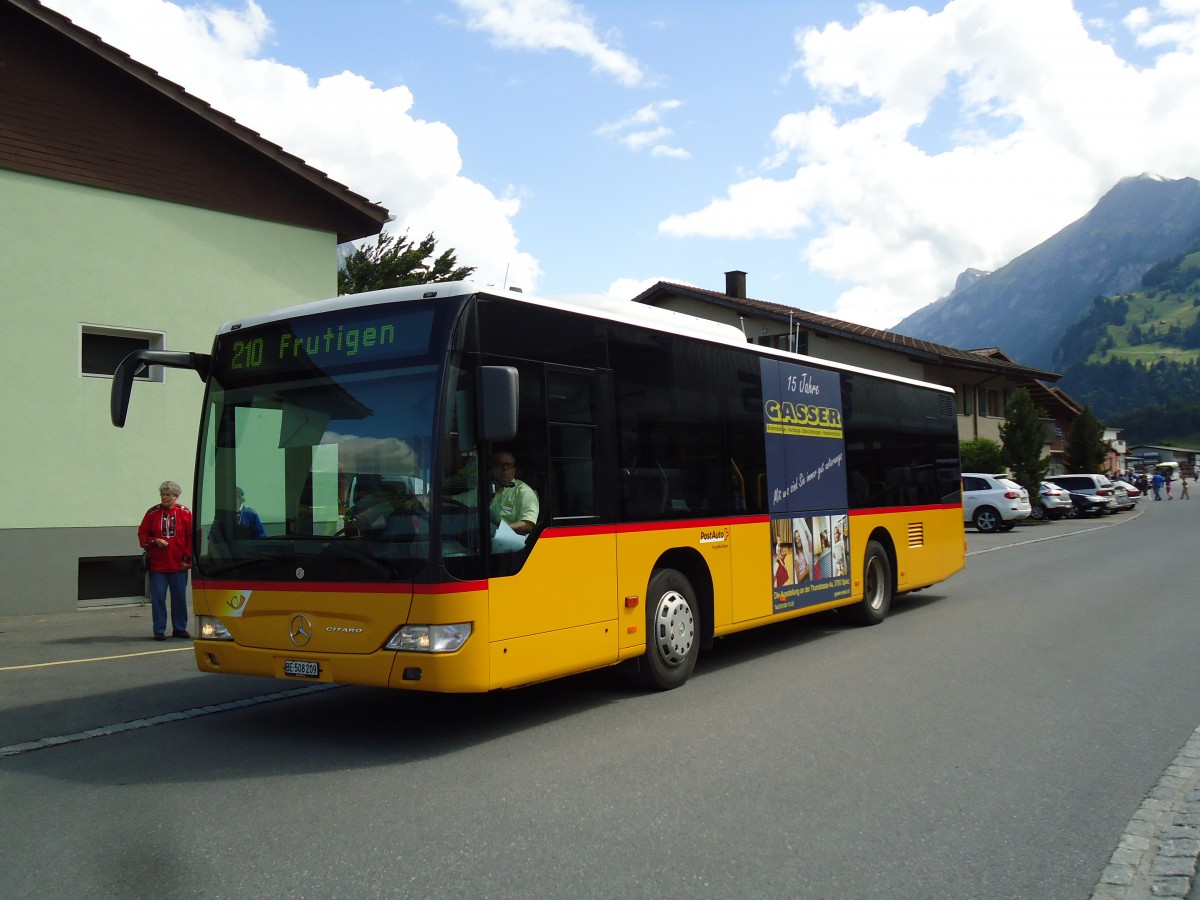 (145'583) - PostAuto Bern - BE 508'209 - Mercedes (ex Portenier, Adelboden Nr. 9) am 30. Juni 2013 in Frutigen, 100 Jahre BLS